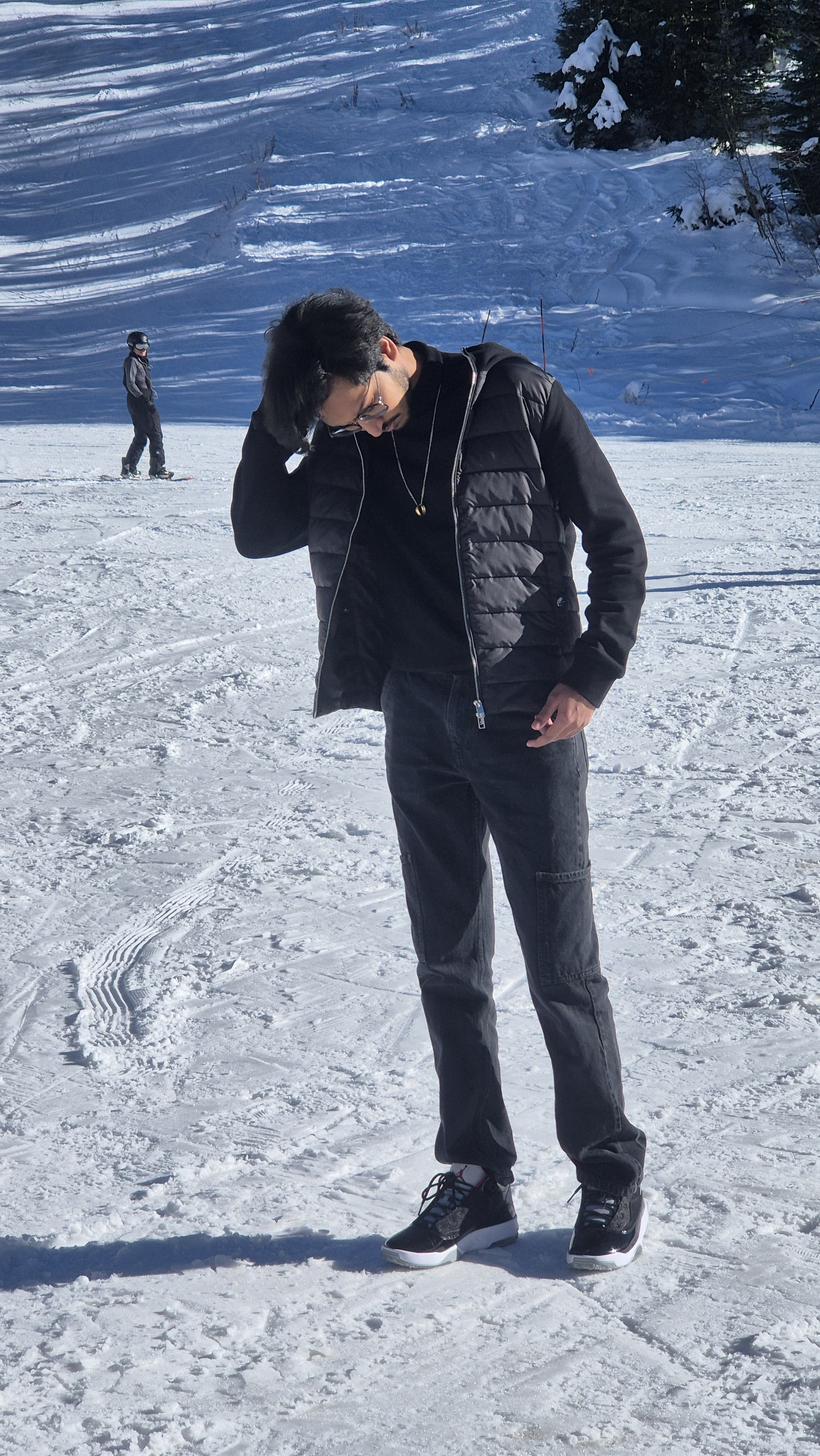 On a ski slope in Flagstaff